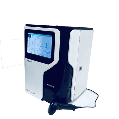 90 sangue inteiro do analisador da HPLC HbA1c dos segundos/pre amostra 10&quot; do diluente exposição do LCD da cor completa