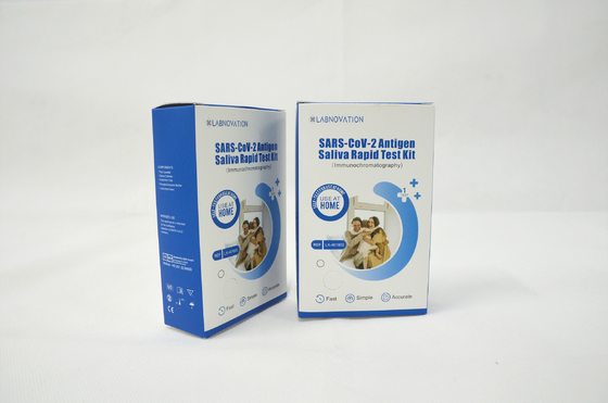 Embalagem de auto-teste de Kit Antigen Self Test Single da saliva de Labnovation SARS CoV 2