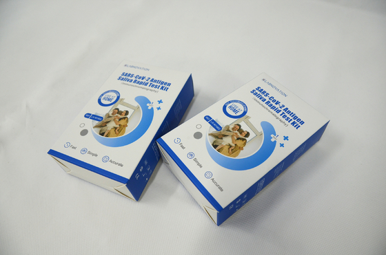 Jogo de auto-teste do teste da saliva RTK AG de Kit Single Pack Portable da saliva SARS-CoV-2