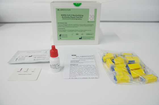 O jogo rápido de neutralização do teste do anticorpo Covid-19 apanha recolhe jogos laterais do teste de fluxo