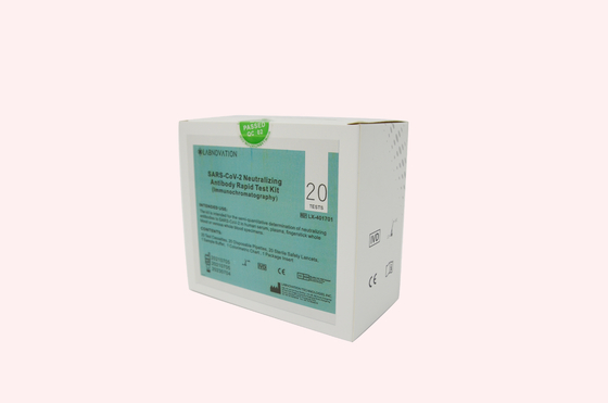 Detecção rápida de neutralização Kit Lateral Flow Test Kits do anticorpo do IVD para o curso