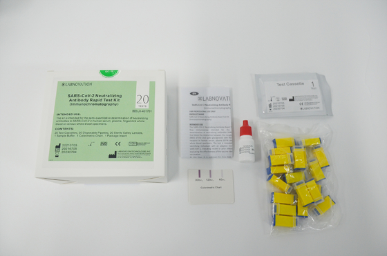 Um teste de neutralização Kit Lateral Flow Immunoassay Intended do anticorpo de Covid da etapa