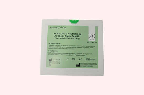 Plasma de neutralização profissional do soro do sangue inteiro 10uL do jogo 20uL do teste do anticorpo