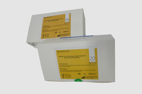Teste rápido Kit Qualitative Detection One Step do antígeno de Labnovation SARS-CoV-2
