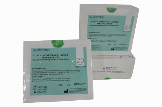Detecção rápida Kit High Accuracy do anticorpo rápido dos testes CoV-19 IgG/IgM do jogo 20 do teste do anticorpo