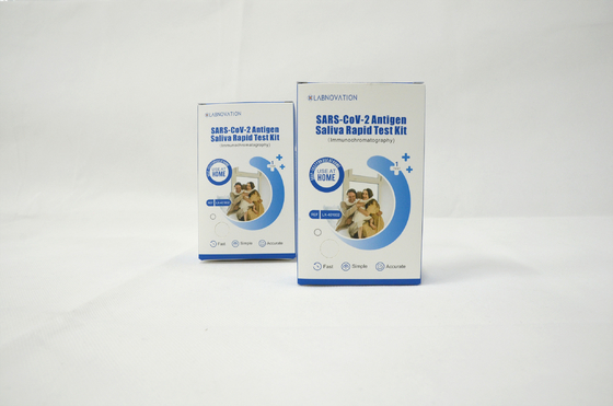 Embalagem de auto-teste de Kit Antigen Self Test Single da saliva de Labnovation SARS CoV 2