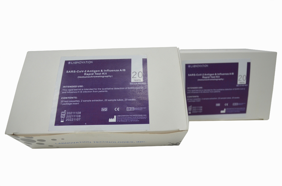 Teste rápido Kit Combo Antigen Influenza A da gripe do cotonete orofaríngeo &amp; jogo do teste de B