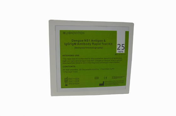 Teste de diagnóstico rápido diário do jogo 25PCS do teste da dengue de IgG IgM NS1 das verificações para a dengue