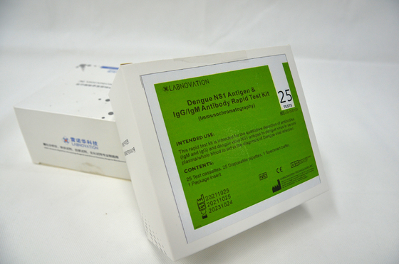 Jogo rápido combinado 25PCS do teste NS1 AG da dengue de ISO9001 IgG IgM