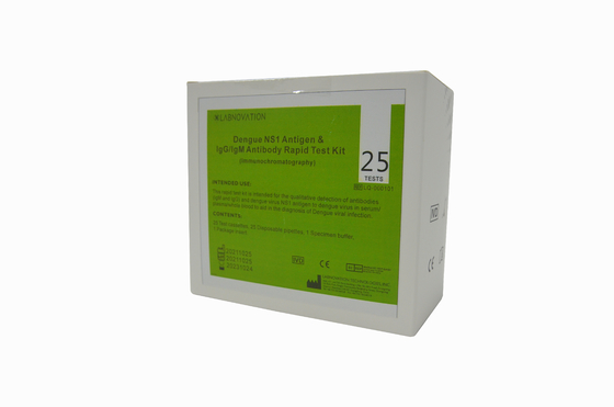 Teste Kit For NS1 IgM IgG do anticorpo do antígeno da dengue dos testes ISO13485 25