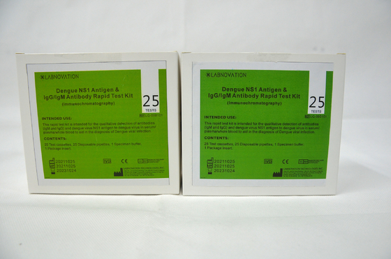 Jogo rápido combinado 25PCS do teste NS1 AG da dengue de ISO9001 IgG IgM