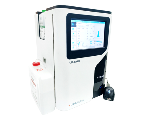 Detecção quantitativa da capacidade das amostras do analisador 20 da HPLC de Labnovation HbA1c